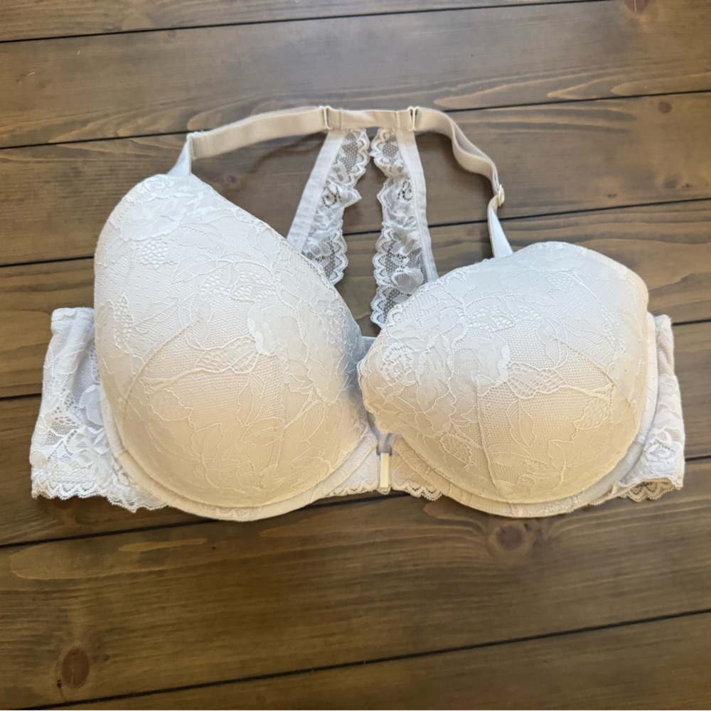 Torrid Curve Elegant Lace Women's Bra - White/Cream